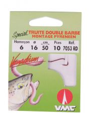 SPECIAL TRUITE - DOUBLE BARB - ROUGE