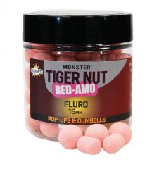 MONSTER TIGER NUT RED-AMO FLURO PINK POP-UPS & DUMBELLS